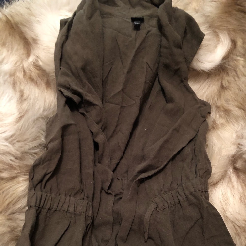 Olive green cardigan